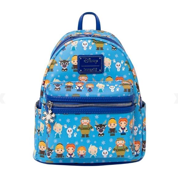 LOUNGEFLY DISNEY Frozen Exclusive Collection Mini Chibi Backpack NWT - Picture 1 of 9